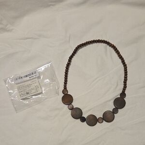 Elegant Brown Beaded Necklace